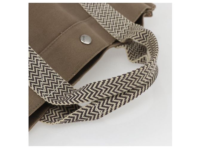 Hermès Borsa Tote Cannes in Tela PM Hermes Beige - vista 7