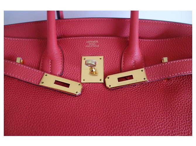 Hermès Hermes Birkin 30 Pfingstrosenrotes Tasche - Ansicht 12