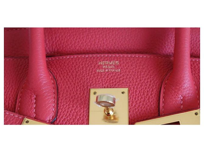 Hermès Hermes Birkin 30 Pfingstrosenrotes Tasche - Ansicht 13