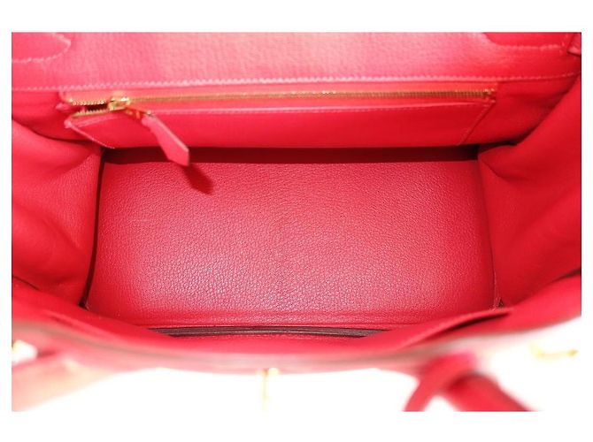 Hermès Hermes Birkin 30 Pfingstrosenrotes Tasche - Ansicht 16