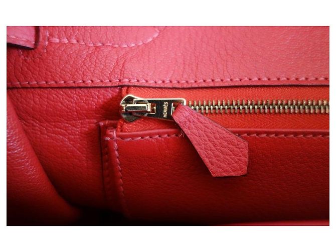 Hermès Hermes Birkin 30 Pfingstrosenrotes Tasche - Ansicht 17
