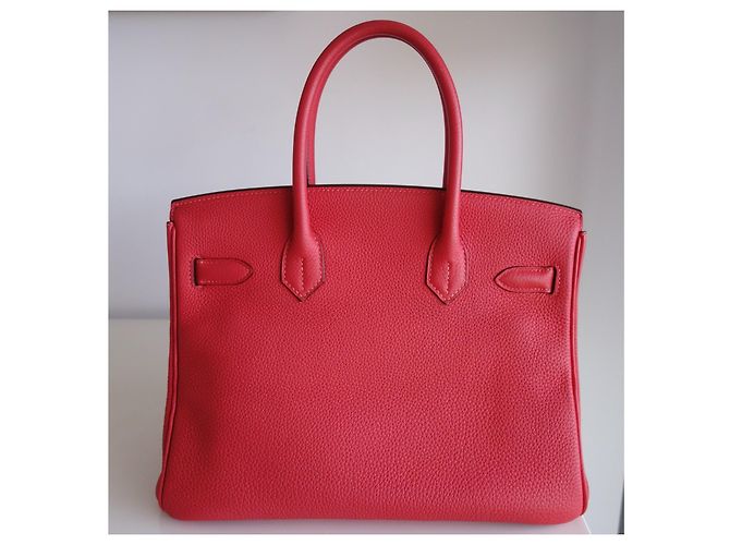 Hermès Hermes Birkin 30 Pfingstrosenrotes Tasche - Ansicht 2