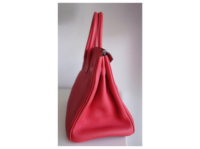 Hermès Hermes Birkin 30 Pfingstrosenrotes Tasche - Ansicht 3