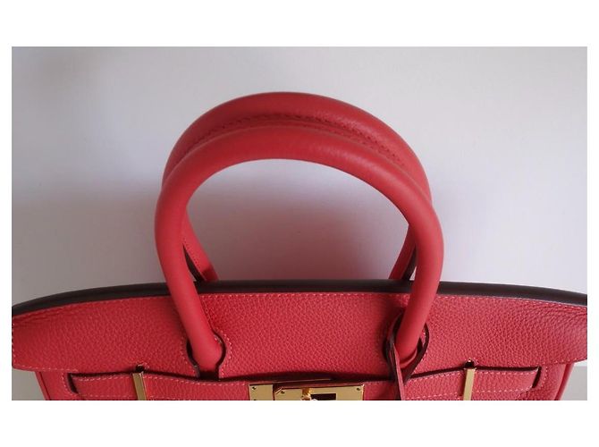 Hermès Hermes Birkin 30 Pfingstrosenrotes Tasche - Ansicht 4