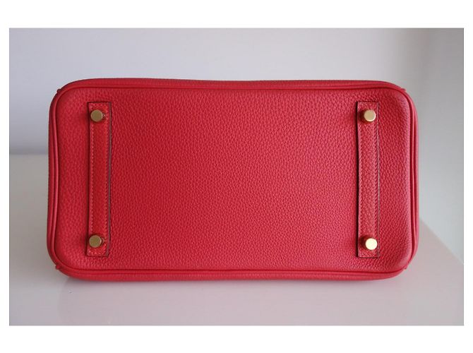 Hermès Hermes Birkin 30 Pfingstrosenrotes Tasche - Ansicht 6