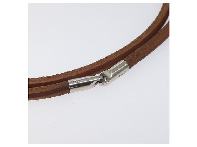 Laniere Armband aus Leder von Hermès Braun - Ansicht 5