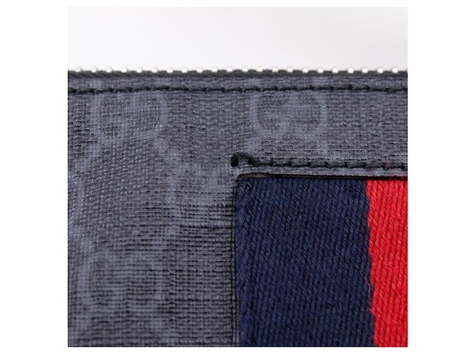 Borsa Messenger Gucci in GG Supreme Nera Nero - vista 12