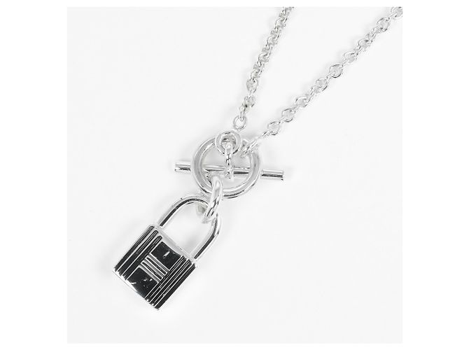 Collana Amuleto Cadena Hermès in Argento 925 - vista 3