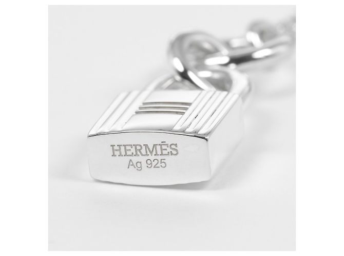 Collana Amuleto Cadena Hermès in Argento 925 - vista 4