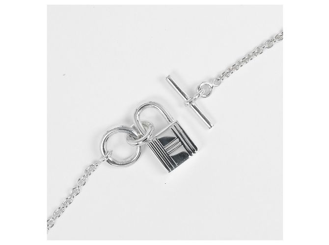 Collana Amuleto Cadena Hermès in Argento 925 - vista 7