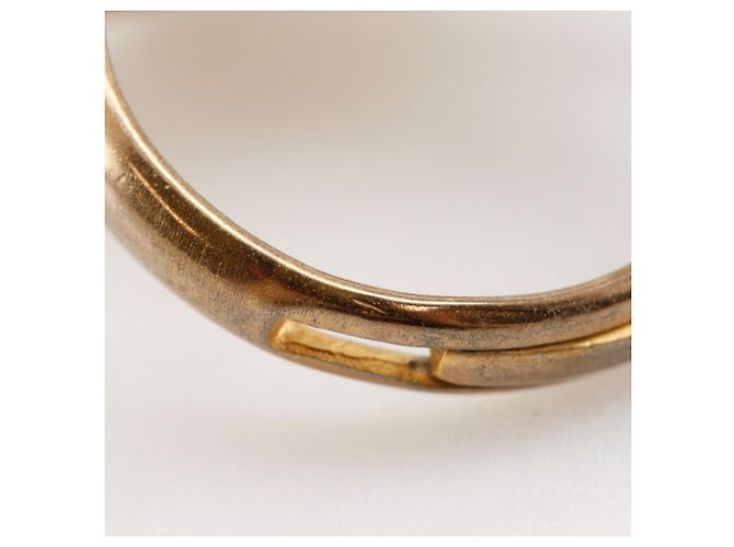 Anello con Motivo di Fiore Placcato Oro Chanel - vista 5