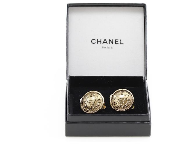 Vintage vergoldete Cambon Ohrringe von Chanel - Ansicht 9