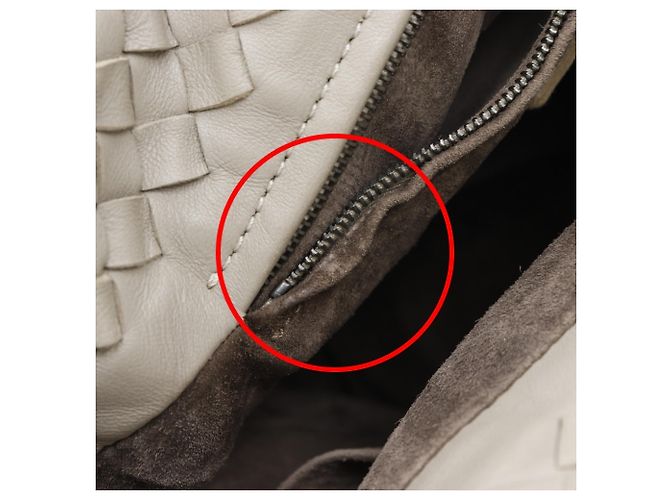 Borsa a spalla bucket Intrecciato grigia Bottega Veneta - vista 12