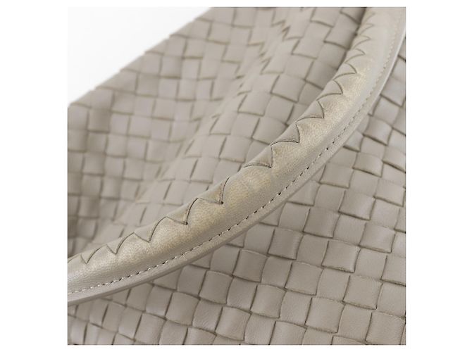 Borsa a spalla bucket Intrecciato grigia Bottega Veneta - vista 13