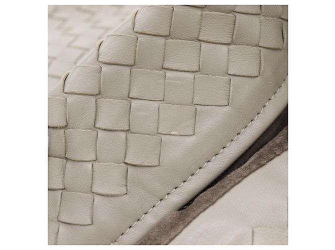Borsa a spalla bucket Intrecciato grigia Bottega Veneta - vista 14