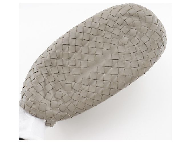 Borsa a spalla bucket Intrecciato grigia Bottega Veneta - vista 17