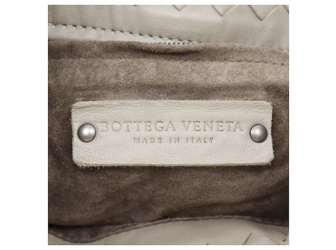 Borsa a spalla bucket Intrecciato grigia Bottega Veneta - vista 18