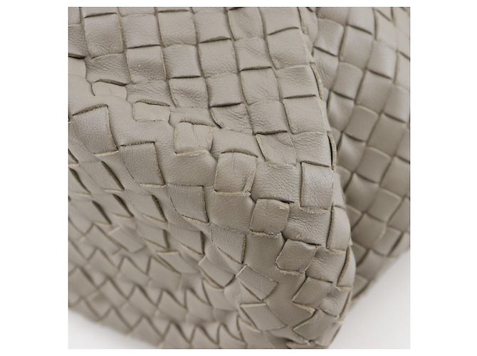 Borsa a spalla bucket Intrecciato grigia Bottega Veneta - vista 5