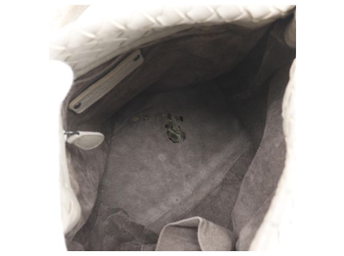 Borsa a spalla bucket Intrecciato grigia Bottega Veneta - vista 9