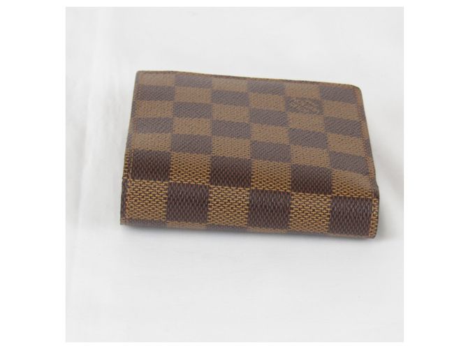 Billetera Bifold Marco Damier Louis Vuitton Castaño - vista 10