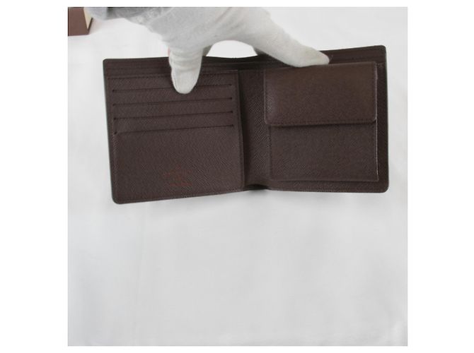 Billetera Bifold Marco Damier Louis Vuitton Castaño - vista 5