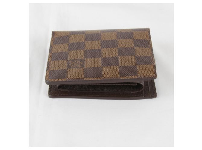 Billetera Bifold Marco Damier Louis Vuitton Castaño - vista 9