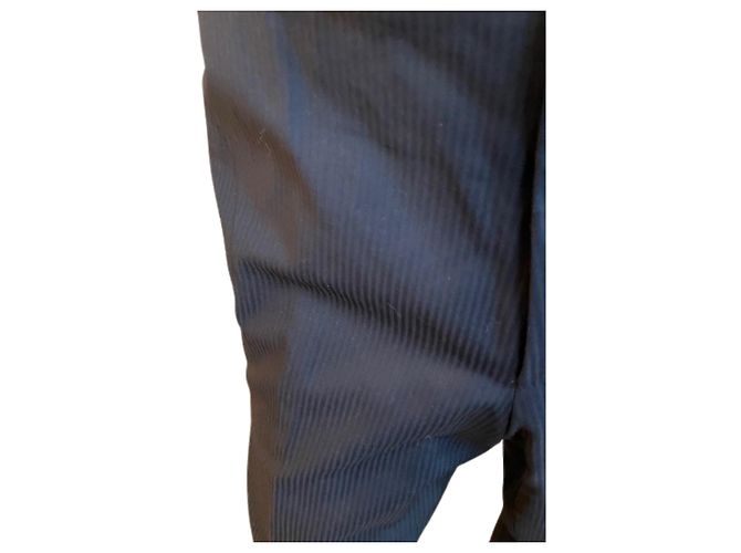 Gestreifte Anzughose HUGO BOSS – Zeitloses Schwarz ✨ Dunkelbraun - Ansicht 2