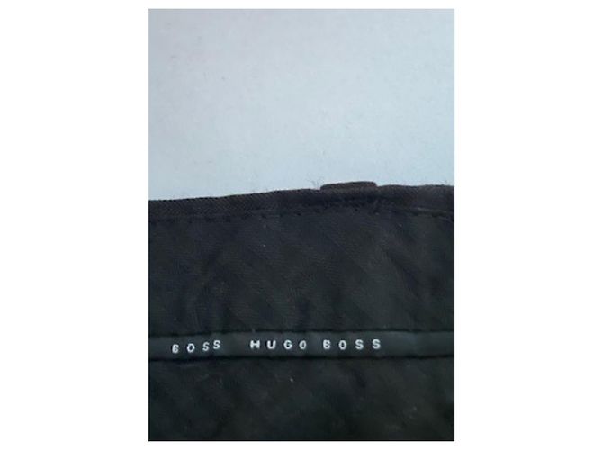 Gestreifte Anzughose HUGO BOSS – Zeitloses Schwarz ✨ Dunkelbraun - Ansicht 7