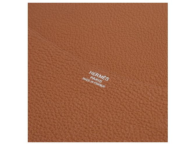 Hermès Wochenplaner Notizbuch aus goldenem Leder Kamel - Ansicht 6