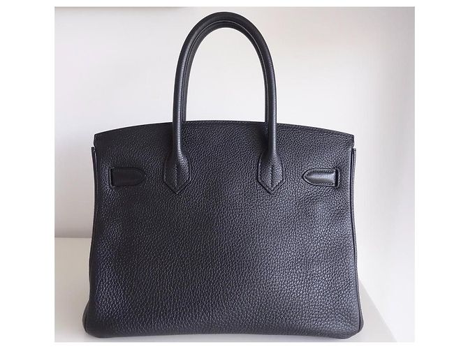 Hermès Borsa Hermes Birkin 30 Togo Nera Nero - vista 14