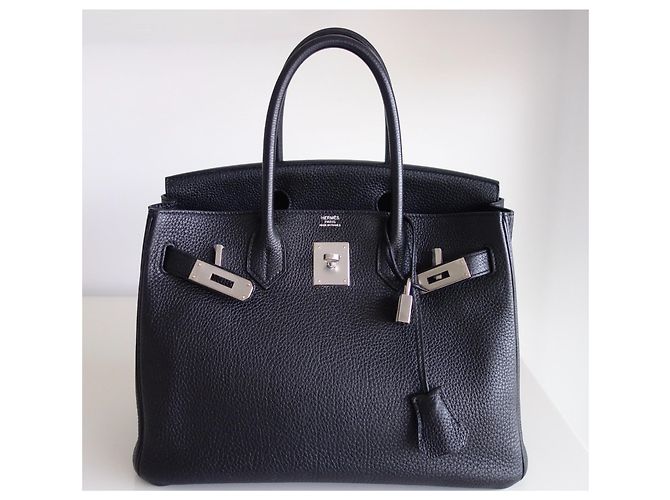 Hermès Borsa Hermes Birkin 30 Togo Nera Nero - vista 3