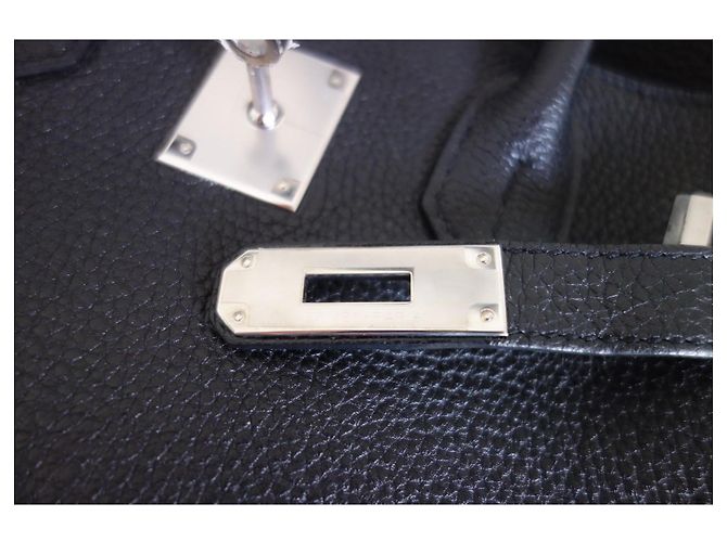 Hermès Borsa Hermes Birkin 30 Togo Nera Nero - vista 4