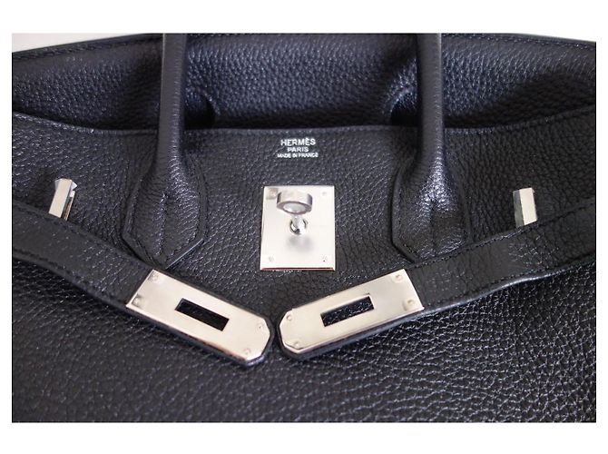 Hermès Borsa Hermes Birkin 30 Togo Nera Nero - vista 5