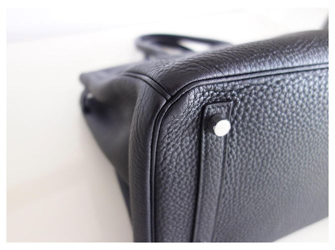 Hermès Borsa Hermes Birkin 30 Togo Nera Nero - vista 7