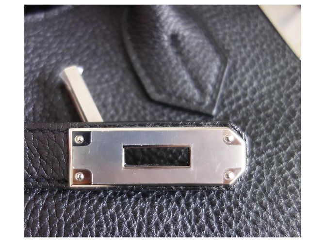 Hermès Borsa Hermes Birkin 30 Togo Nera Nero - vista 8