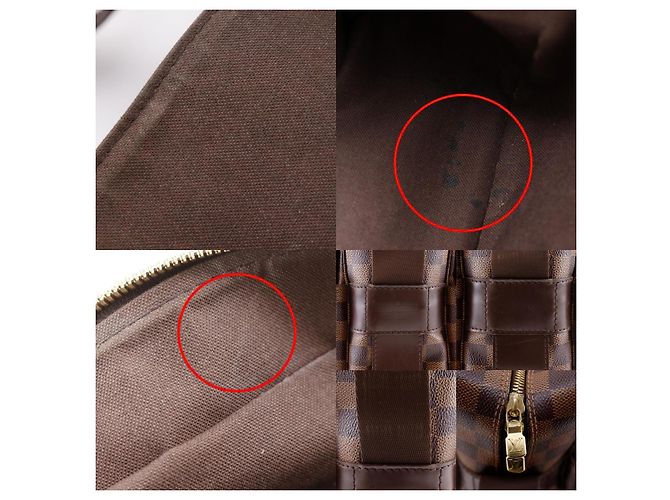 Borsa a mano Naviglio Damier Louis Vuitton Marrone - vista 5