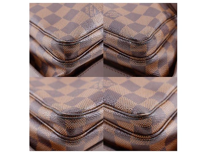Borsa a mano Naviglio Damier Louis Vuitton Marrone - vista 7