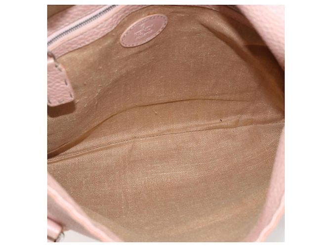 Fendi Selleria Tote in Pelle Rosa - vista 5