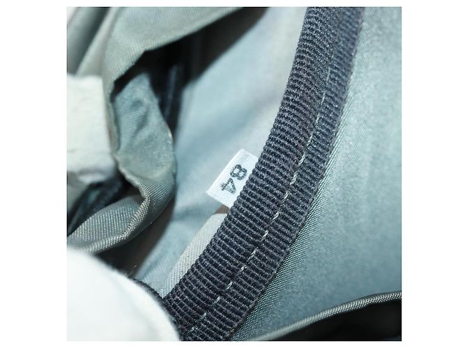 PRADA Rucksack aus grauem Nylon mit Silber Auth BA9159 Braun - Ansicht 28
