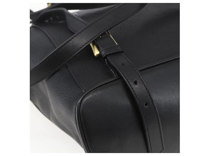 BALLY Zaino in pelle nero e oro Auth ka1313 D'oro - vista 13