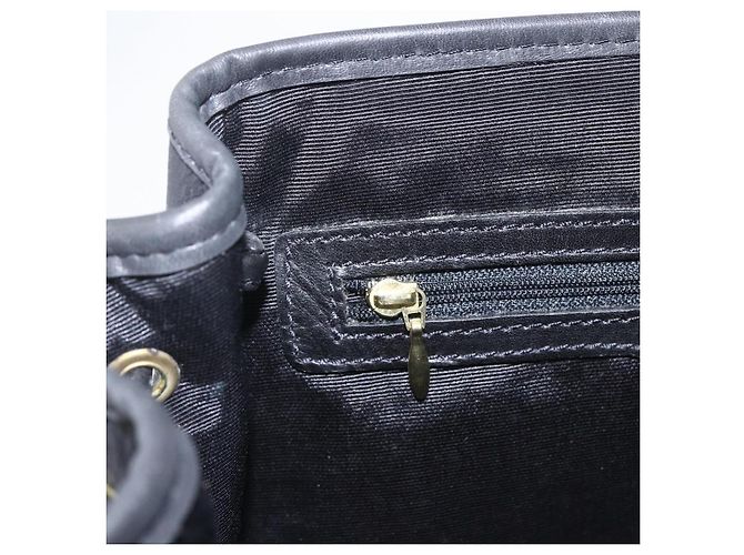 BALLY Zaino in pelle nero e oro Auth ka1313 D'oro - vista 16