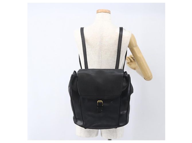 BALLY Zaino in pelle nero e oro Auth ka1313 D'oro - vista 21