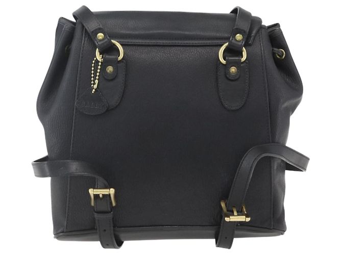 BALLY Zaino in pelle nero e oro Auth ka1313 D'oro - vista 3