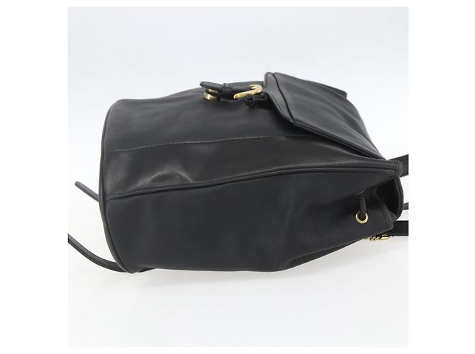 BALLY Zaino in pelle nero e oro Auth ka1313 D'oro - vista 5