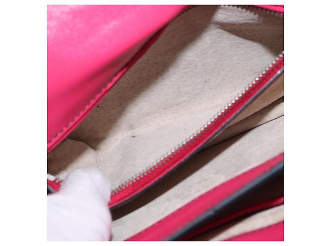 Borsa a Spalla PRADA Smalto 2in1 Rossa Argento Auth 159397 Rosso - vista 26
