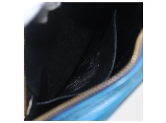LOUIS VUITTON Bolsa de Hombro Epi Danube Azul M45635 LV Auth 154824 - vista 19