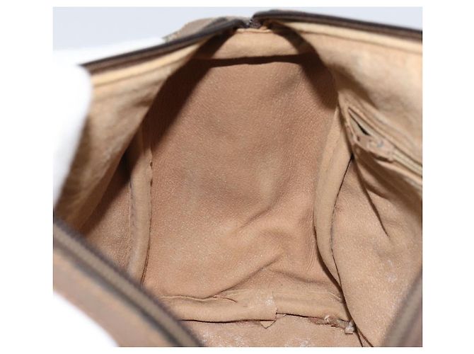 Borsa Boston Gucci GG Supreme Web Sherry Line PVC Beige Oro 40 02 006 Auth gh1505 D'oro - vista 19