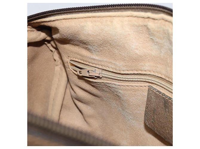 Borsa Boston Gucci GG Supreme Web Sherry Line PVC Beige Oro 40 02 006 Auth gh1505 D'oro - vista 20