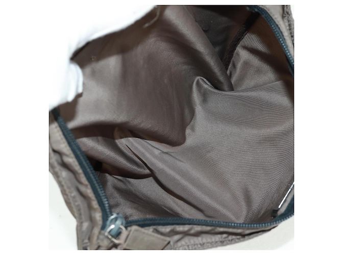 Borsa a Spalla PRADA Nylon Beige Argento Autentica ep12552 - vista 18