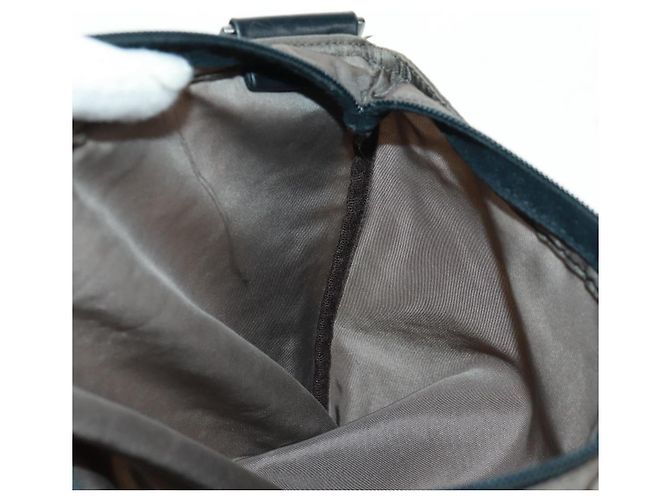 Borsa a Spalla PRADA Nylon Beige Argento Autentica ep12552 - vista 19